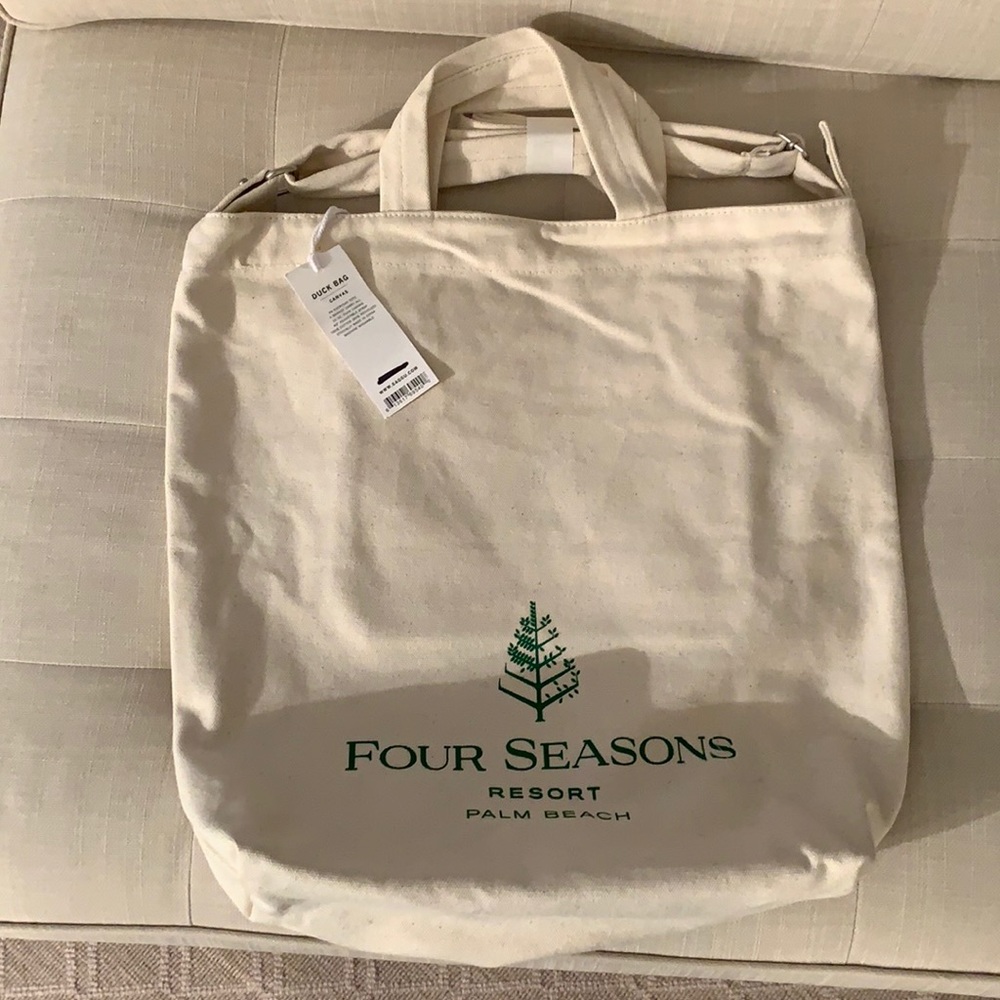 BAGGU Canvas Tote- Four Seasons Palm Beach.
